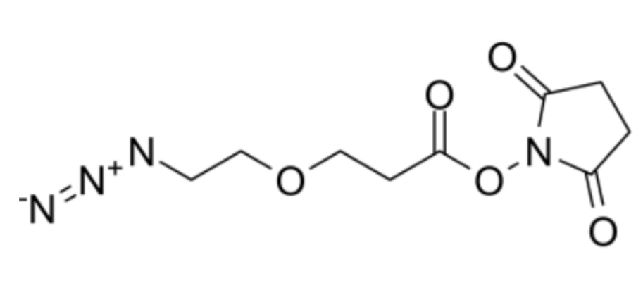 Azido-PEG1-NHS ester,N3-PEG1-NHS ester,叠氮-聚乙二醇-琥珀酰亚胺酯