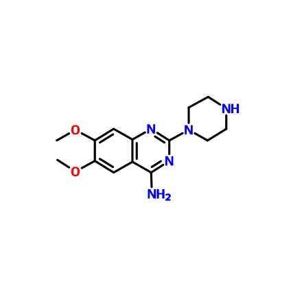 2-哌嗪基-4-氨基-6,7-二甲氧基喹唑啉