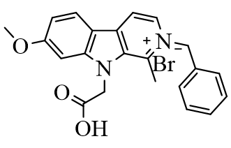 2-benzyl-9-(carboxymethyl)-7-methoxy-1-methyl-9H-pyrido[3,4-b]indol-2-ium