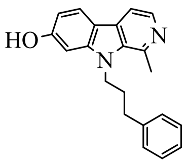 1-methyl-9-(3-phenylpropyl)-9H-pyrido[3,4-b]indol-7-ol