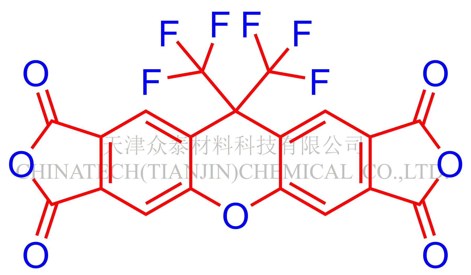 9,9-双(三氟甲基)-2,3,6,7-氧杂蒽四羧基二酐（6FCDA）