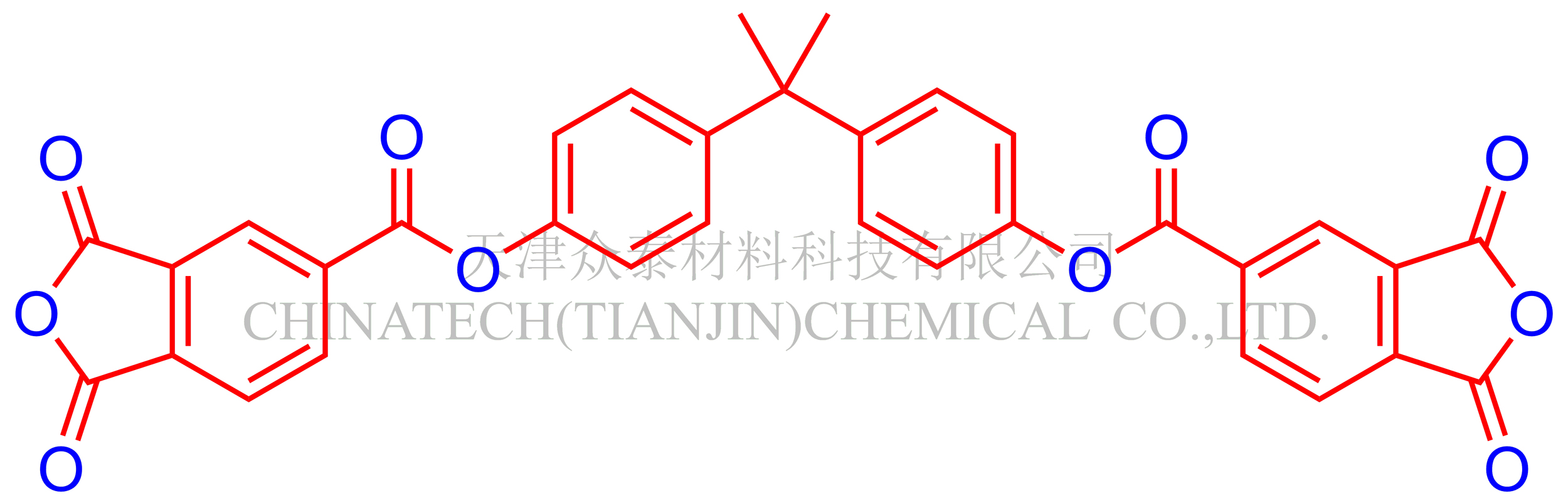 5-异苯并呋喃甲酸1,3-二氢-1,3-二氧基- 5,5'-[(1-甲基亚乙基)二4,1-苯烯]酯