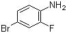 CAS 登录号：367-24-8, 4-溴-2-氟苯胺