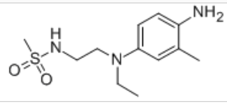 4-氨基-N-乙基-N-(beta-甲磺酰胺乙基)间甲苯胺硫酸盐