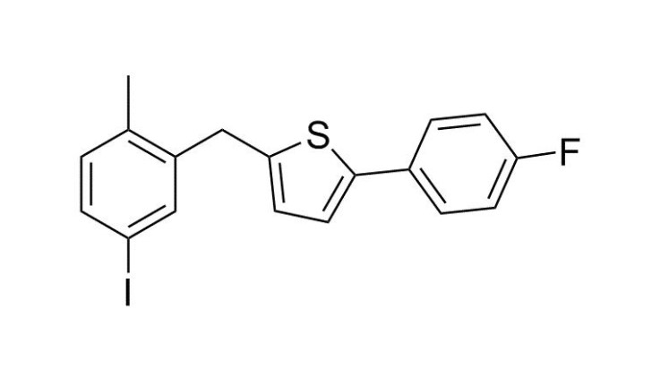 2-(4-氟苯基)-5-[(5-碘-2-甲基苯基)甲基]噻吩