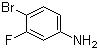 CAS 登录号：656-65-5, 4-溴-3-氟苯胺