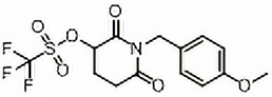 Methanesulfonic acid, 1,1,1-trifluoro-, 1-[(4-methoxyphenyl)methyl]-2,6-dioxo-3-piperidinyl ester