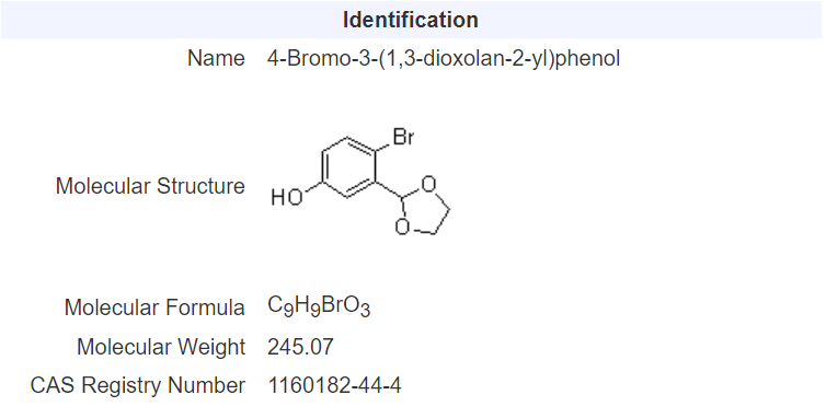 4-溴-3-(1,3-二氧杂环戊烷-2-基)苯酚