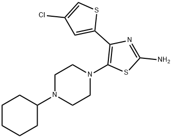 4-(4-氯噻吩-2-基)-5-(4-环己基哌嗪-1-基)噻唑-2-胺