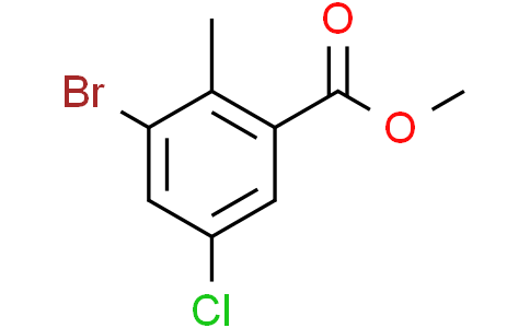 3-溴-5-氯-2-甲基苯甲酸甲酯