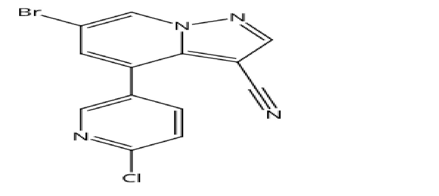 6-溴-4-(6-氯-3-吡啶)-吡唑并[1,5-A]吡啶-3-甲腈