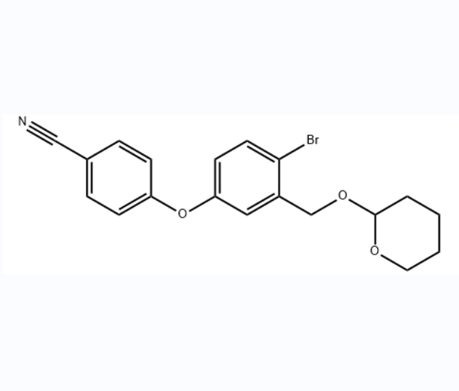 4- [4-溴-3-(四氢 - 吡喃-2-基氧基甲基) - 苯氧基] - 苄腈