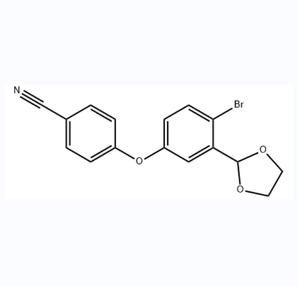 4-[4-溴-3-(1,3-二氧杂环戊烷-2-基)苯氧基]苯甲腈