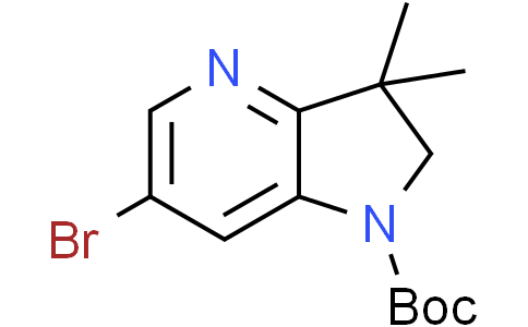 tert-butyl 6-bromo-3,3-dimethyl-2,3-dihydro-1H-pyrrolo[3,2-b]pyridine-1-carboxylate