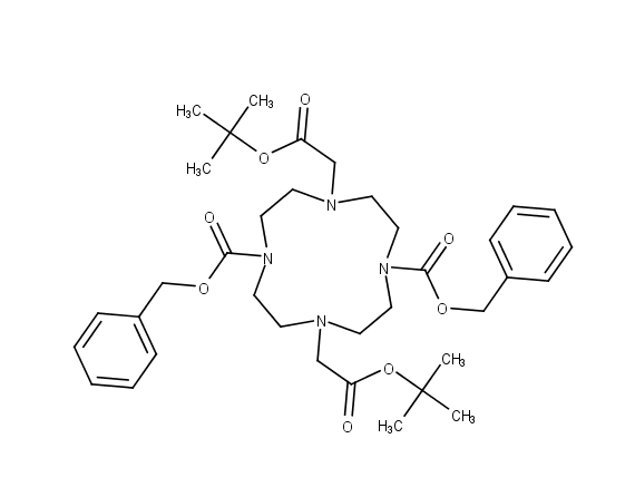 1,7-dibenzyl 4,10-bis[2-(tert-butoxy)-2-oxoethyl]-1,4,7,10-tetraazacyclododecane-1,7-dicarboxylate