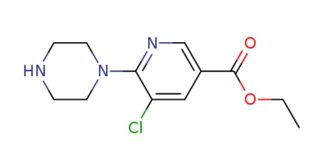 ethyl 5-chloro-6-(piperazin-1-yl)nicotinate