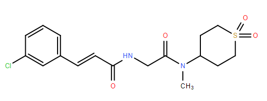 (2E)-3-(3-氯苯基)-N-[2-[甲基(四氢-1,1-二氧代-2H-噻喃-4-基)氨基]-2-氧代乙基]-2-丙烯酰胺