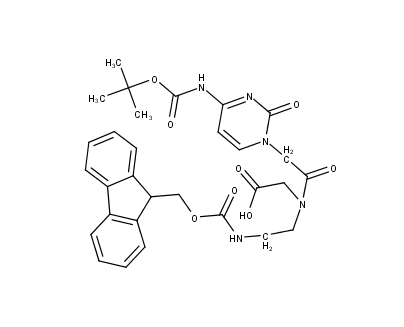 2-[2-(4-{[(tert-butoxy)carbonyl]amino}-2-oxo-1,2-dihydropyrimidin-1-yl)-N-[2-({[(9H-fluoren-9-yl)methoxy]carbonyl}amino)ethyl]acetamido]acetic acid