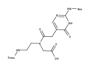 2-[2-(2-{[(tert-butoxy)carbonyl]amino}-6-oxo-1,6-dihydropyrimidin-5-yl)-N-[2-({[(9H-fluoren-9-yl)methoxy]carbonyl}amino)ethyl]acetamido]acetic acid