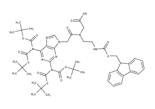 2-{2-[2,6-bis({bis[(tert-butoxy)carbonyl]amino})-9H-purin-9-yl]-N-[2-({[(9H-fluoren-9-yl)methoxy]carbonyl}amino)ethyl]acetamido}acetic acid