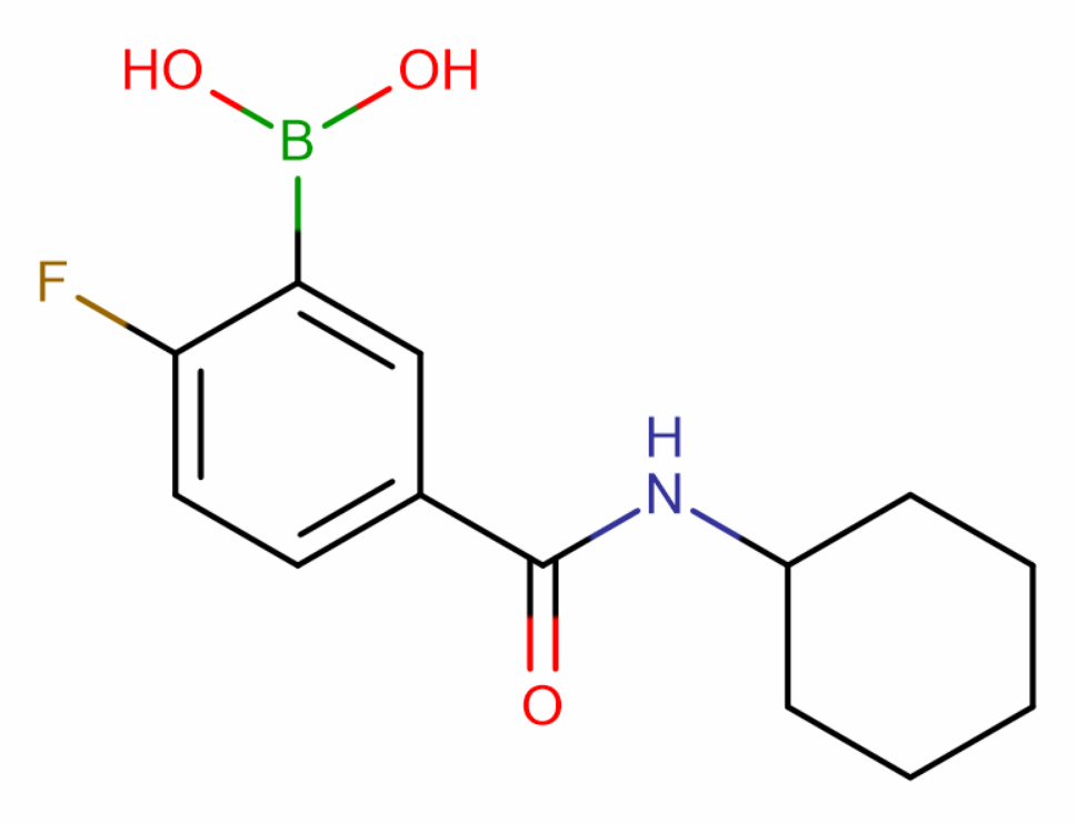 5-(环己基氨甲酰基)-2-氟苯基硼酸