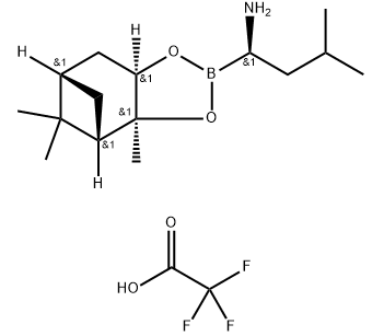 (aR,3aS,4S,6S,7aR)-六氢-3a,8,8-三甲基-alpha-(2-甲基丙基)-4,6-甲桥-1,3,2-苯并二氧硼烷-2-甲胺 2,2,2-三氟乙酸盐