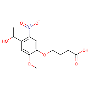 4-[4-(1-羟乙基)-2-甲氧基-5-硝基苯氧基]丁酸