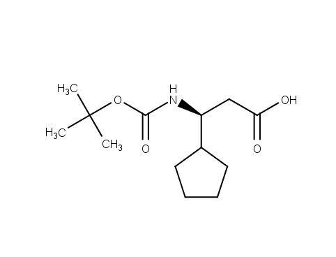 (3S)-3-{[(tert-butoxy)carbonyl]amino}-3-cyclopentylpropanoic acid