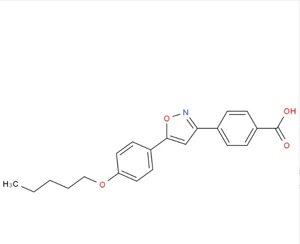 4-[5-(4-戊氧基苯基)异噁唑-3-基]苯甲酸