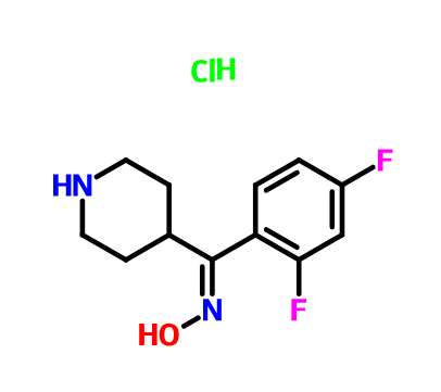 (2,4-二氟苯基)-(4-哌啶基)甲酮肟盐酸盐