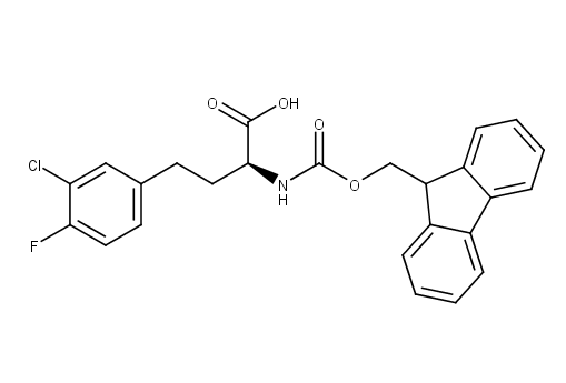 (2S)-4-(3-chloro-4-fluorophenyl)-2-({[(9H-fluoren-9-yl)methoxy]carbonyl}amino)butanoic acid