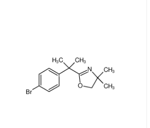 2-[1-(4-溴苯基)-1-甲基乙基]-4,5-二氢-4,4-二甲基恶唑