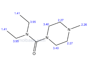 1-二乙胺基甲酰基-4-甲基哌嗪