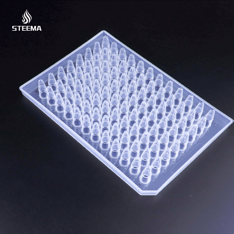 PCR96孔板ABI0.2ml半裙边透明不印刷