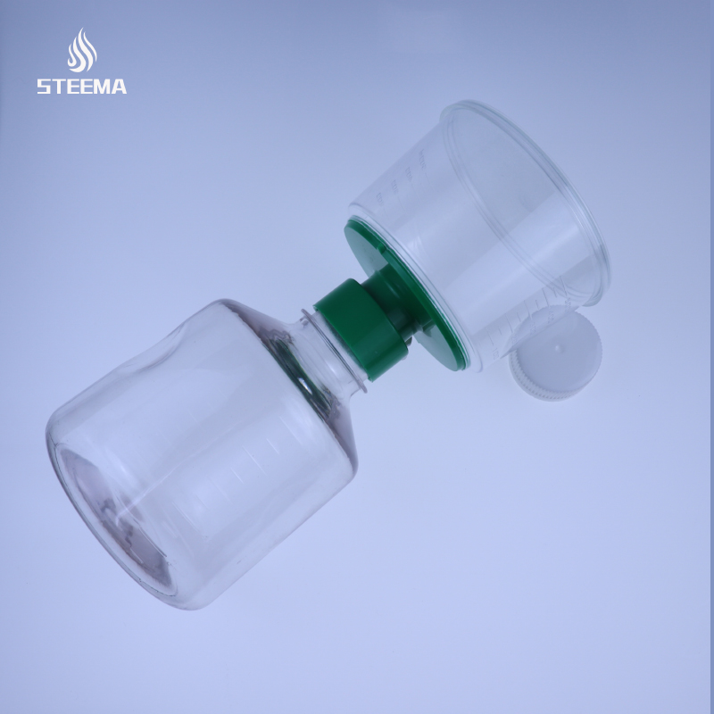一次性真空式过滤器滤杯容量:250ml接收瓶容量:250mlPVDF(聚偏氟乙烯)已灭菌