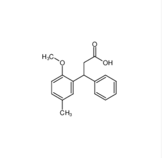 3-(2-甲氧基-5-甲基苯基)-3-苯基丙酸