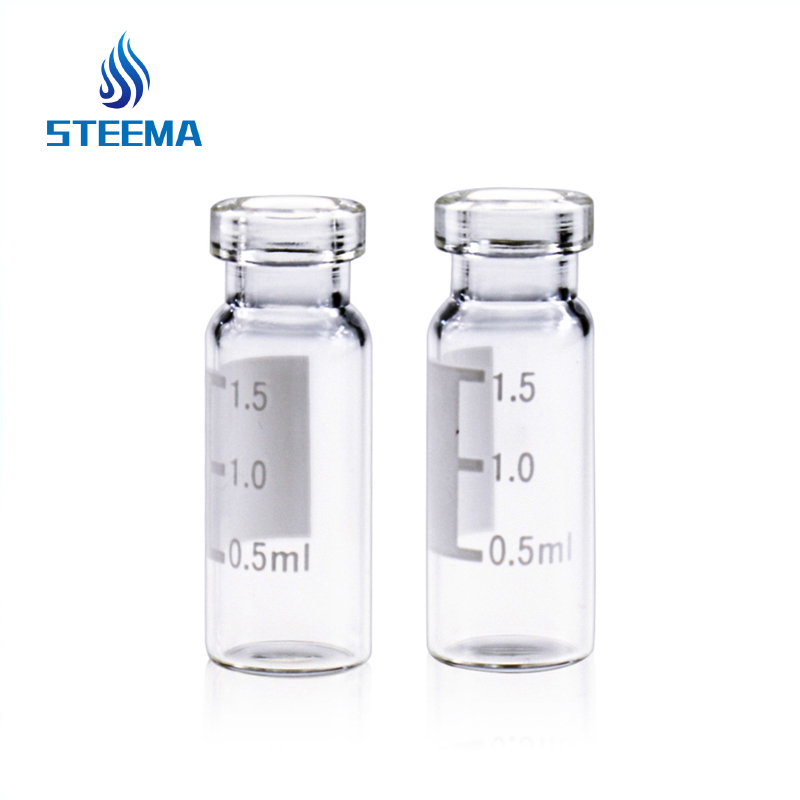 标准钳口进样瓶（仅瓶体）2mL透明玻璃带刻度瓶口直径11mm