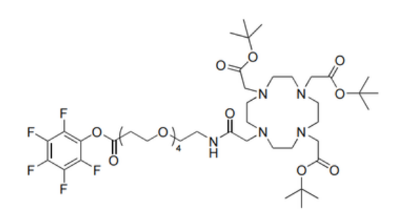 DOTA-tris(TBE)-amido-dPEG4-TFP ester
