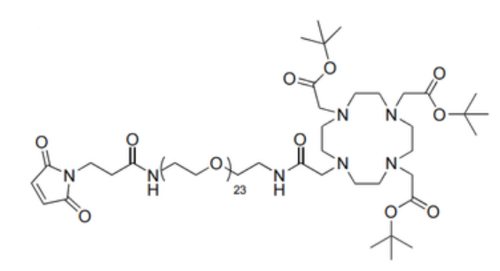 DOTA-tris(TBE)-amido-dPEG23-Maleimide