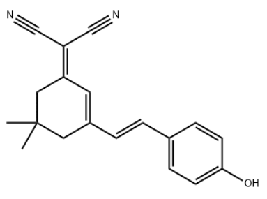 (E)-2-(3-(4-羟基苯乙烯基)-5,5-甲基环己-2-烯亚基)丙二腈