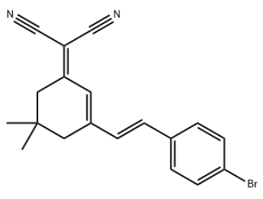 (E)-2-(3-(4-溴苯乙烯基)- 5,5-甲基环己-2-烯亚基)丙二腈