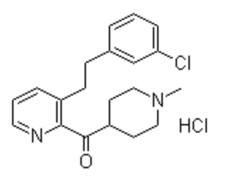 (1-甲基-4-哌啶基)[3-[2-(3-氯苯基)乙基]吡啶-2-基]甲酮盐酸盐