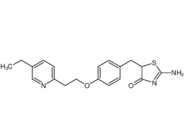 5-{4-[2-(5-乙基-2-吡啶基)-乙氧基]-苄基}-2-亚氨基-4-噻唑烷酮