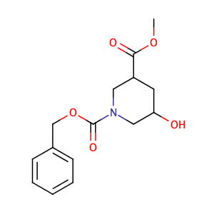1-Cbz-5-羟基-3-哌啶甲酸甲酯