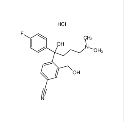 4-[4-(二甲氨基)-1-(4-氟苯基)-1-羟丁基]-3-羟甲基苯腈盐酸盐