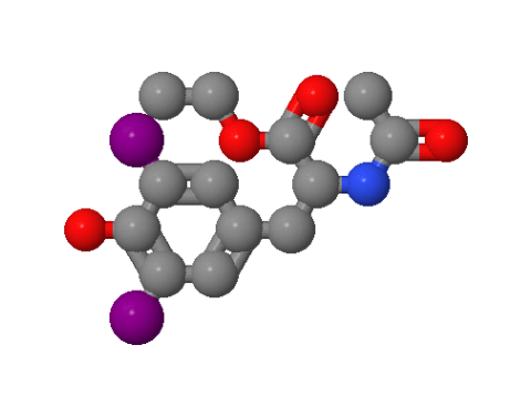 21959-36-4；	N-乙酰基-3,5-二碘-L-酪氨酸乙酯