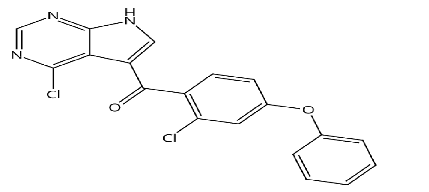 (2-氯-4-苯氧基苯酚)(4-氯-7H-吡咯[2,3-d]嘧啶-5-yl)甲酮