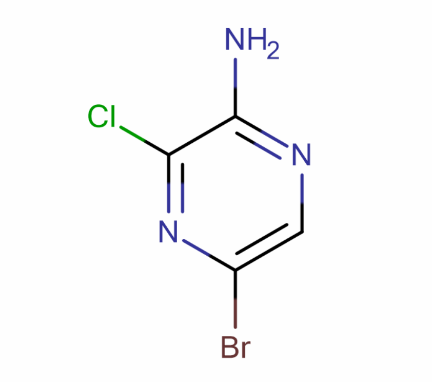 5-溴-3-氯吡嗪-2-胺