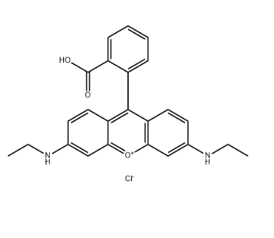 9-(2-carboxyphenyl)-3,6-bis(ethylamino)xanthylium chloride