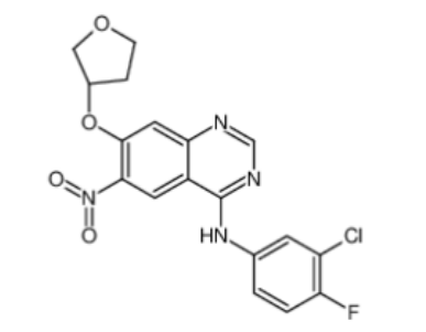 N-(3-氯-4-氟苯基)-6-硝基-7-[[(3S)-四氢-3-呋喃基]氧基]-4-喹唑啉胺